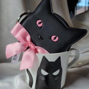 Bath & Body Works Halloween Cat Coin Purse and Ikea Coffee Mug NWT